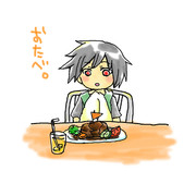 シオンにハンバーグを食べさせたい