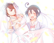 新郎新婦に祝福をっ