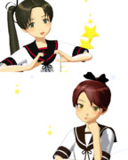 【MMD艦これ】綾波・敷波 完成です