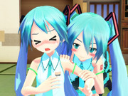 おん姉妹で肩の上ウフ！！選手権