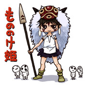 もののけ姫：MayuTube 30分お絵描き 14枚目