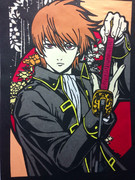 銀魂 切り絵 沖田総悟