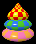 チェック模様うんち