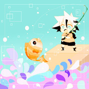 クレアくんと釣り