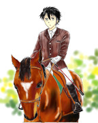 馬と執事長