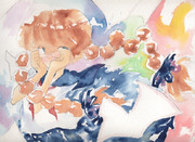 風に吹かれた女子高生