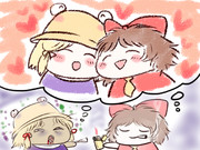 ⌒▽⌒ ✕ ＋⌒０⌒＋