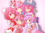 ピンク髪の人たち描いてみた