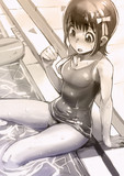 春香 プールサイドにて