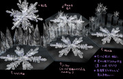 【MMD】雪の結晶モチーフとステージ（更新）