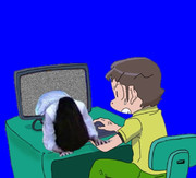 貞子に驚くSZK