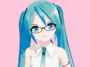 【GIFアニメ】メガネクイッ！