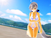 水着でスマイル、TAKE12くらい