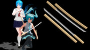 【MMD】鍔の無い刀（長ドス）【モデル配布】