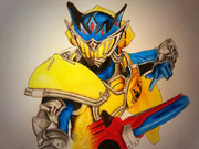 仮面ライダーデュークを描いてみた。