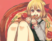 野菜もぐもぐルーミアちゃん