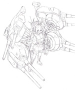 【艤装アレンジ】伊勢(下描き)