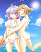 白ビキニひびクリ