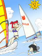 東方船頭娘 in 由比ヶ浜