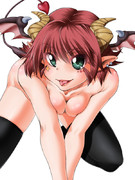 あくまっこ 塗り絵