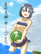 【アサギ】暑中見舞い申し上げます【お絵カキコ】