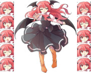 バトルっぽい小悪魔立ち絵 表情差分