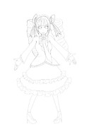 【線画】セレスティア・ルーデンベルク