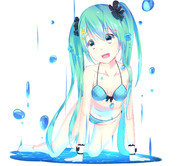 ミクさんも水着お披露目