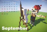 【Minecraft】 9月のカレンダー