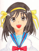 記憶力スケッチで涼宮ハルヒを描いてみた