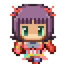 ハルカディアドットを４倍の大きさで動かしてみた