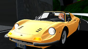 【MMD】レア様のオープンカー【DINO246GTS】