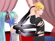 くすぐりマシーンと化したミク マッサージ（大嘘） 横視点