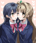 頬ずり ニコニコ静画 イラスト