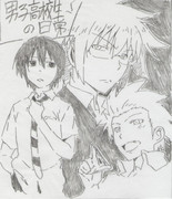 男子高校生の日常/模写してみた