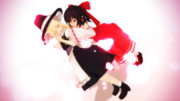 【MMD東方】霊夢＆魔理沙【静画】