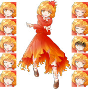 バトルっぽい静葉立ち絵 表情差分