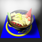 ●●食堂特製仮面ライダー鎧武ラーメン