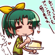 プリンを食べるなおちゃん