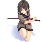 日本刀 居合いの構え ニコニコ静画 イラスト