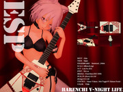 【MMD楽器選手権】 ESP ハレンチV-Night Life