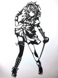 【切り絵】咲夜さん