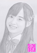 鉛筆画、似顔絵！橋本環奈！