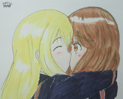 ガールフレンド 百合 ニコニコ静画 イラスト