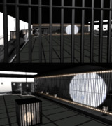 月と格子の和室