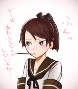 敷波とポッキーゲーム