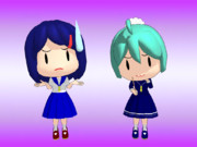 【MMD艦これ】妖精さん(三連装機銃&単装高角砲)【忘れてたモデル配布】