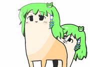 めっっっっちゃ可愛いさなえの後ろにおさなえ