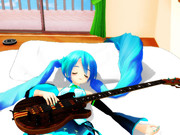 ベースとお昼寝