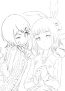 絹旗最愛 滝壺理后の線画描かせていただきました